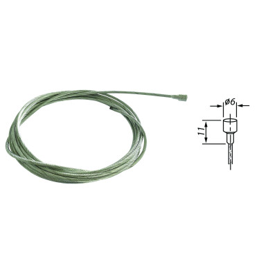 Garden machinery cable Velox 2.5mm - Galvanised (box of 10)