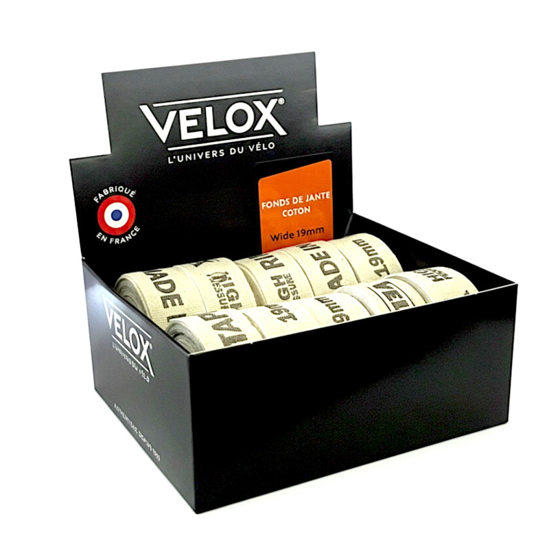 Rim tape cotton Velox - 19mm (display x10) Rim tape cotton Velox - 19mm (display x10)