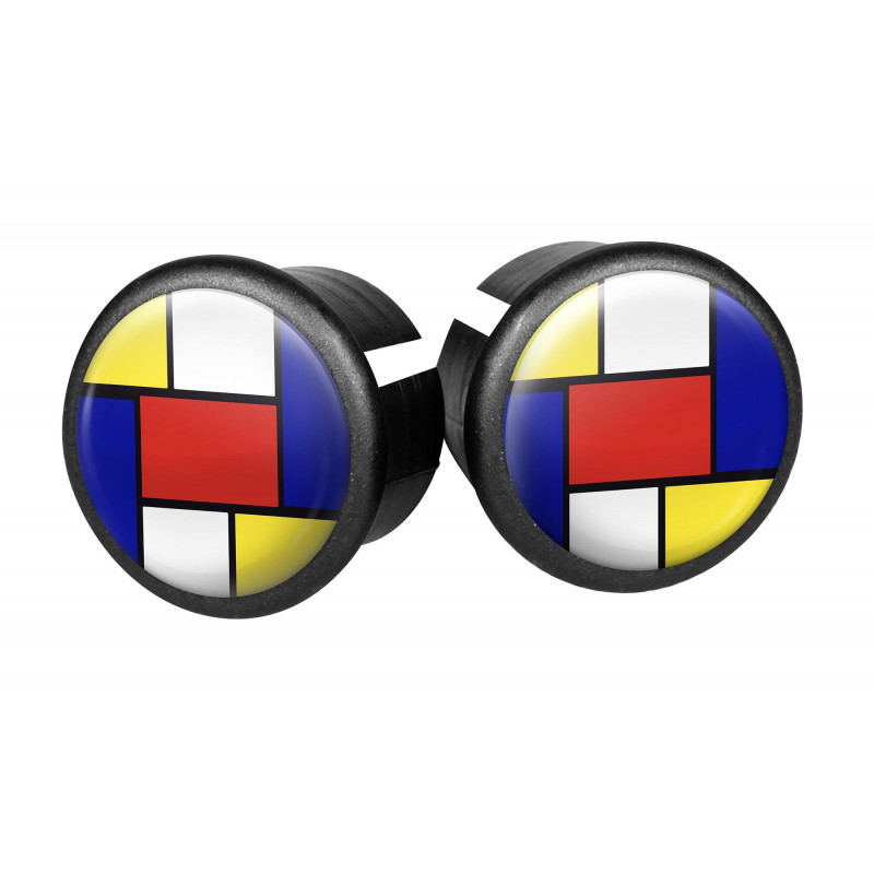 Handlebar end caps Velox - Mondrian (pair) Handlebar end caps Velox - Mondrian (pair)