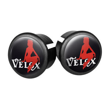 Handlebar end caps Velox - Pin-Up (pair)