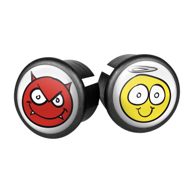 Handlebar end caps Velox - Angel & Devil (pair)