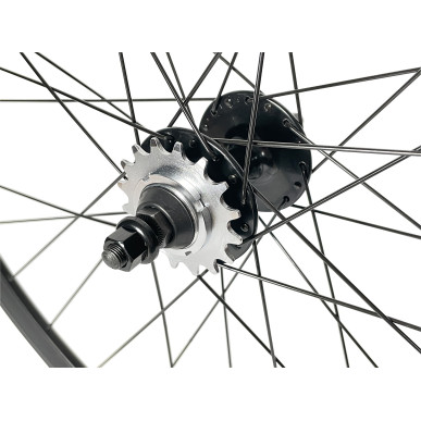 Rear wheel Mach1 550 White - Velox Track Flip/Flop - Nuts