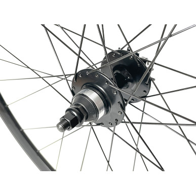 Rear wheel Mach1 550 Green - Velox Track Flip/Flop - Nuts