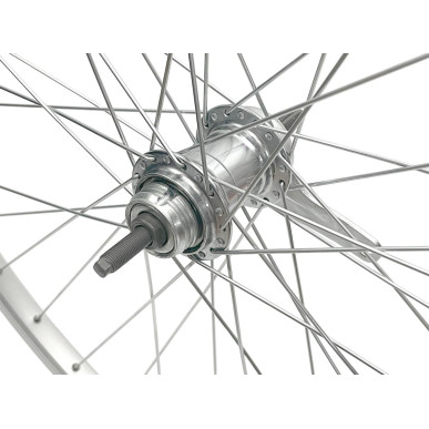 Rear wheel Mach1 M110 Black - 28" - Velosteel Coaster brake 18T - Nuts